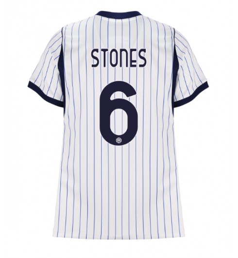 Inter Milan John Stones #6 Bortedrakt Dame 2026-27 Korte ermer Inter Milan John Stones #6 Bortedrakt Dame 2026-27 Korte ermer